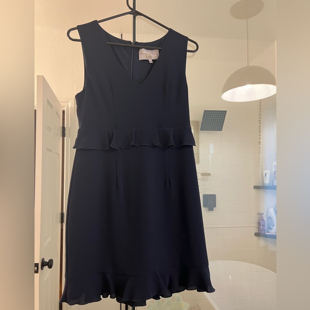 Navy blue petite dress